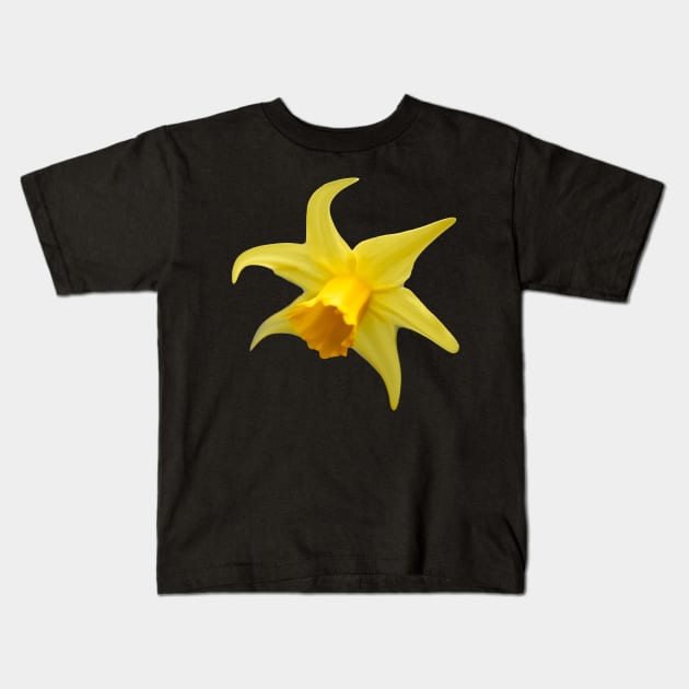 space yellow flower Kids T-Shirt by rickylabellevie